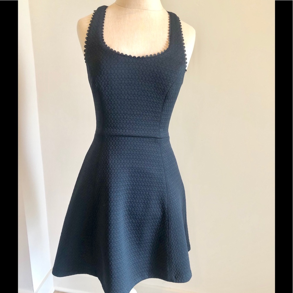Club Monaco Black Dress With Criss Cross